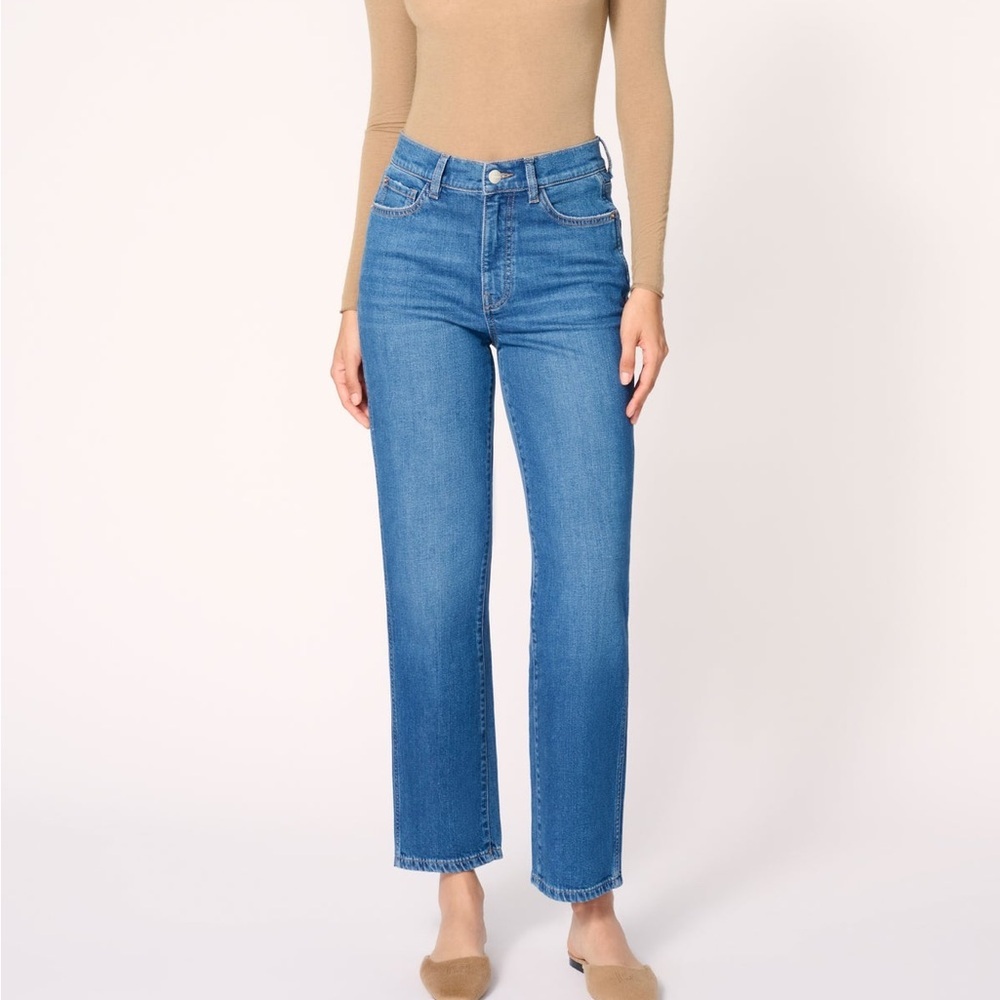 Warp + Weft Classic Blue Straight Leg Jeans